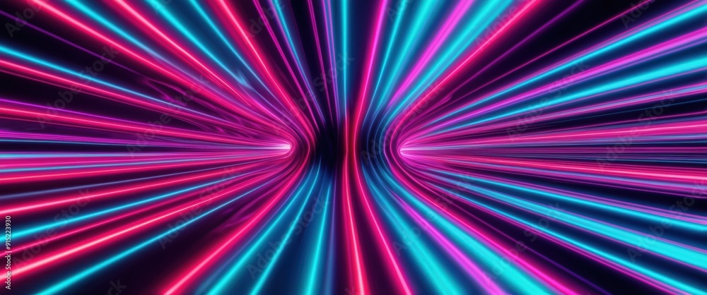 A vibrant, abstract image showcasing dynamic neon light trails, creating a futuristic atmosphere A vibrant, abstract image showcasing dynamic neon light trails, creating a futuristic atmosphere