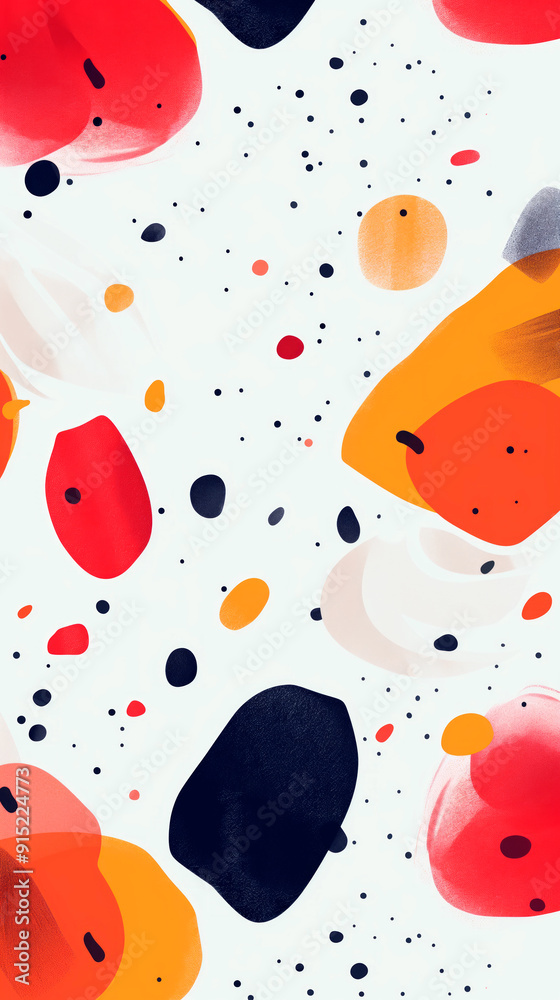 Wallpaper of abstract shapes in red, orange and beige colors for social media stories. Season advertising concept. Wallpaper of abstract shapes in red, orange and beige colors for social media stories. Season advertising concept.