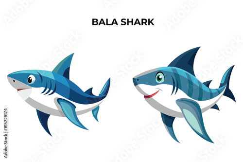 Detailed Bala Shark Fish vector illustration. Perfect for culinary, marine, and environmental designs. High-quality vector for easy customization. Ideal for menus, packaging, education, and web graphi