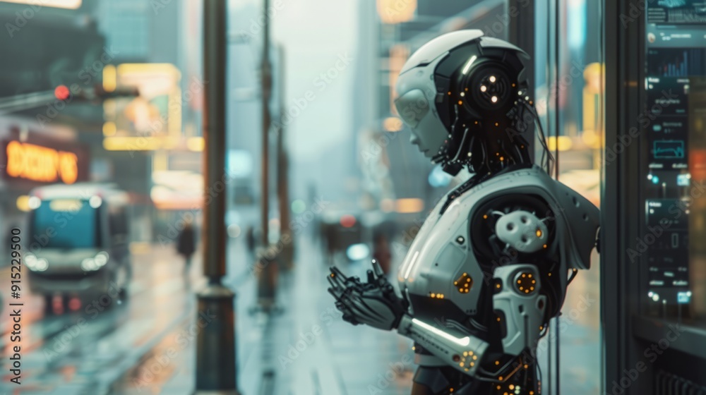 documentary shot future of artificial intelligence sci-fi movie background world with robots and androids humanoid documentary shot future of artificial intelligence sci-fi movie background world with robots and androids humanoid