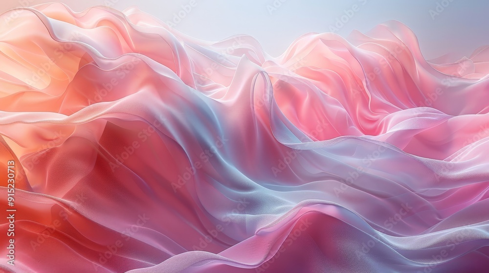 A soft abstract background with pastel hues and delicate, flowing lines A soft abstract background with pastel hues and delicate, flowing lines