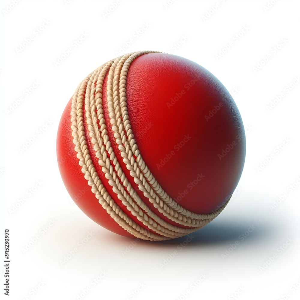 Cricket ball isolated on white background Cricket ball isolated on white background