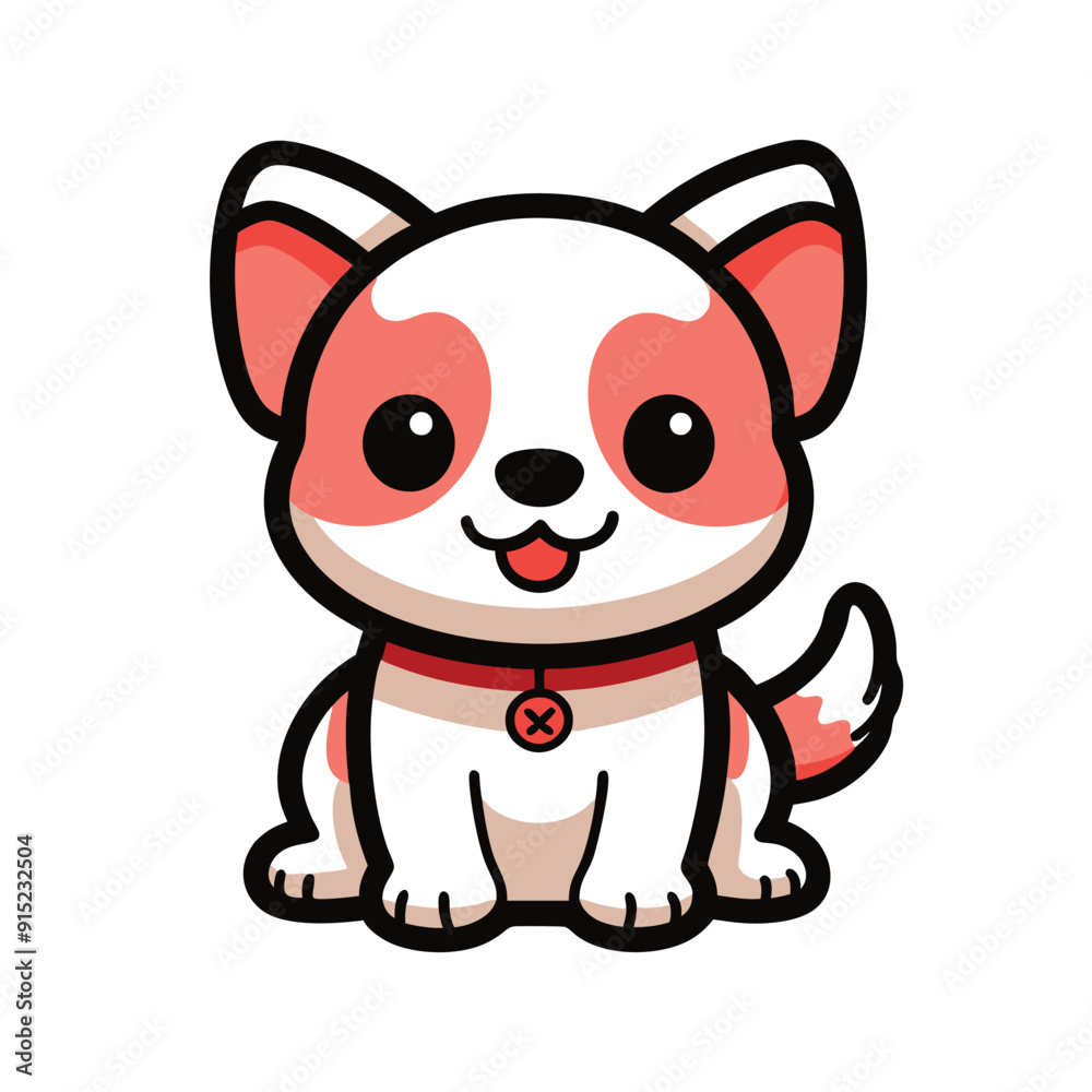 Fototapeta premium cute dog illustration vector