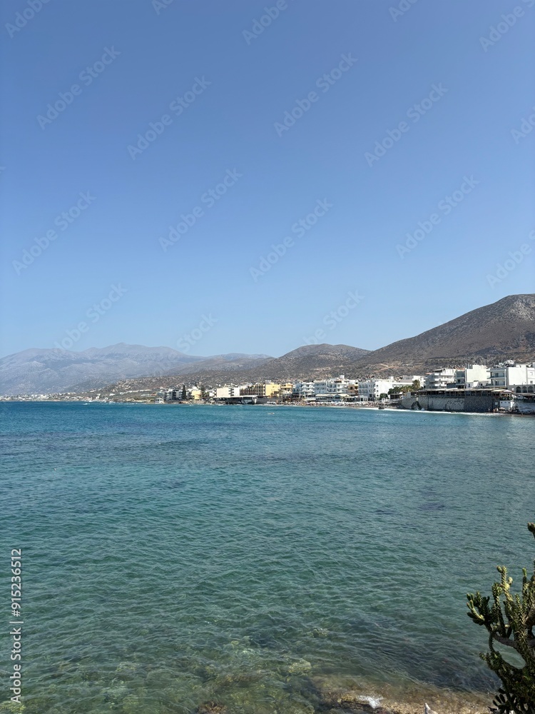 View from Beach in Crete, Greece View from Beach in Crete, Greece