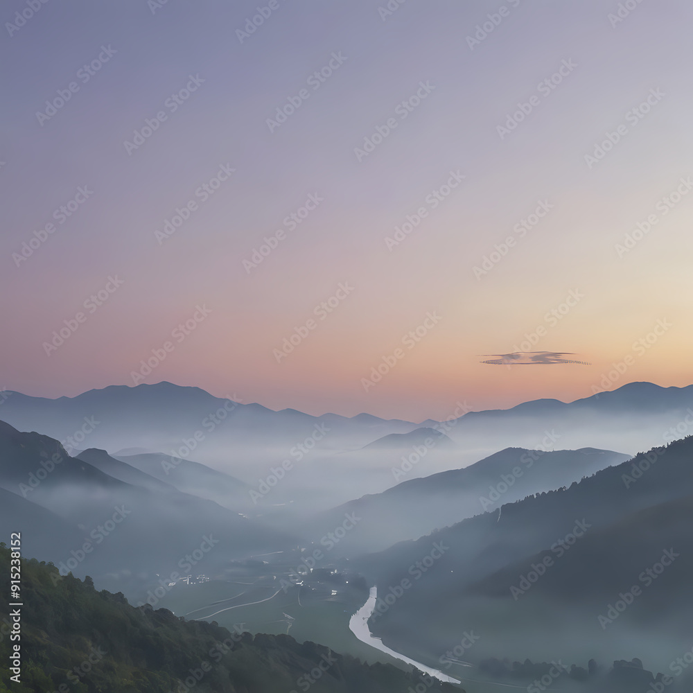 mountains with a river running through them at sunset mountains with a river running through them at sunset