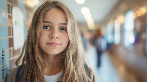 Teenage girl at school, back to school, education Free Download Teenage girl at school, back to school, education - GFXLoad