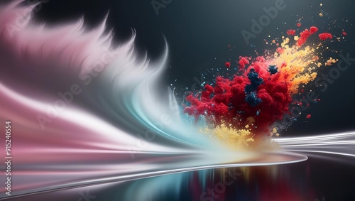 abstract background with stars