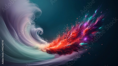 abstract background with smoke