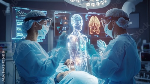 Surgeons Utilizing Augmented Reality in Operating Room