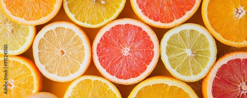 Freshly cut citrus fruits arranged in a circular pattern, symbolizing the natural balance in diet