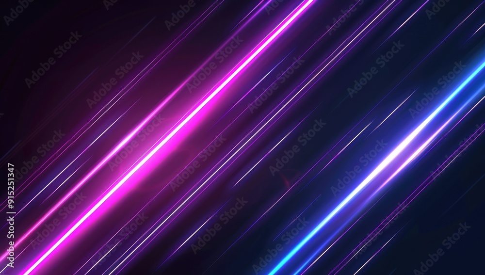 Dark background, blue and purple neon lines, light effects, glowing stripes, gradient background, high resolution, high quality, high detail, high contrast Dark background, blue and purple neon lines, light effects, glowing stripes, gradient background, high resolution, high quality, high detail, high contrast