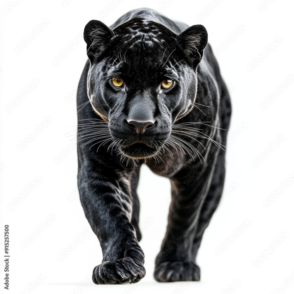 Black Panther Walking Towards the Camera Black Panther Walking Towards the Camera