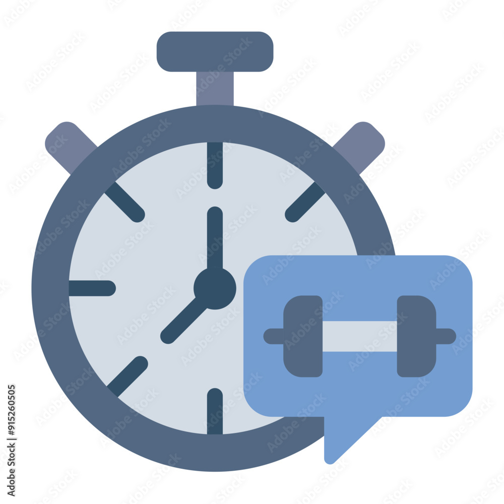 Timer stopwatch icon for gym and fitness workouts Timer stopwatch icon for gym and fitness workouts