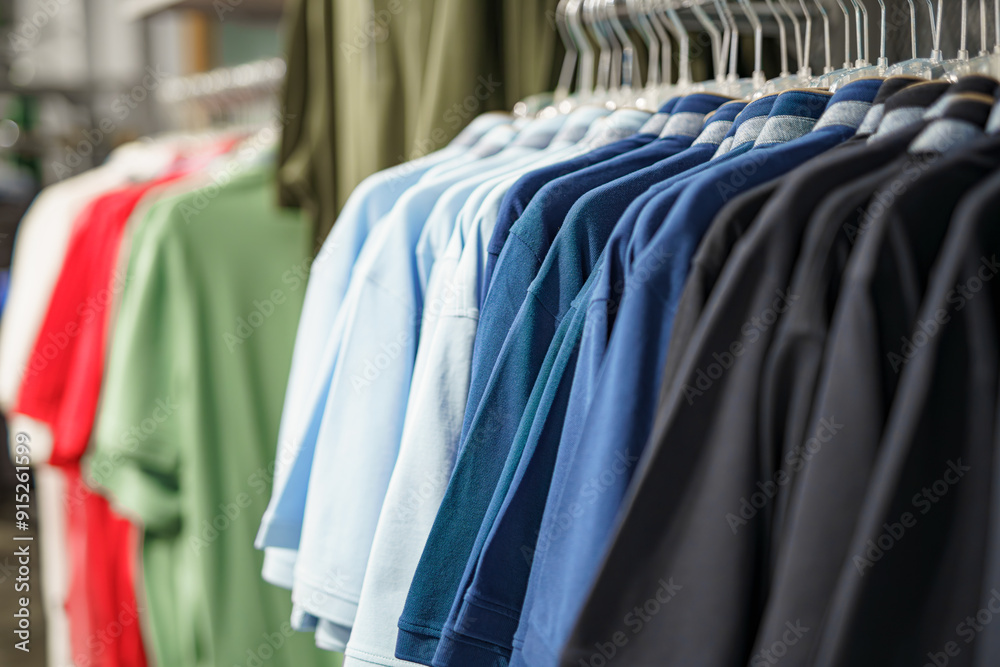 Obraz premium Men's clothing for sale in the shopping mall.