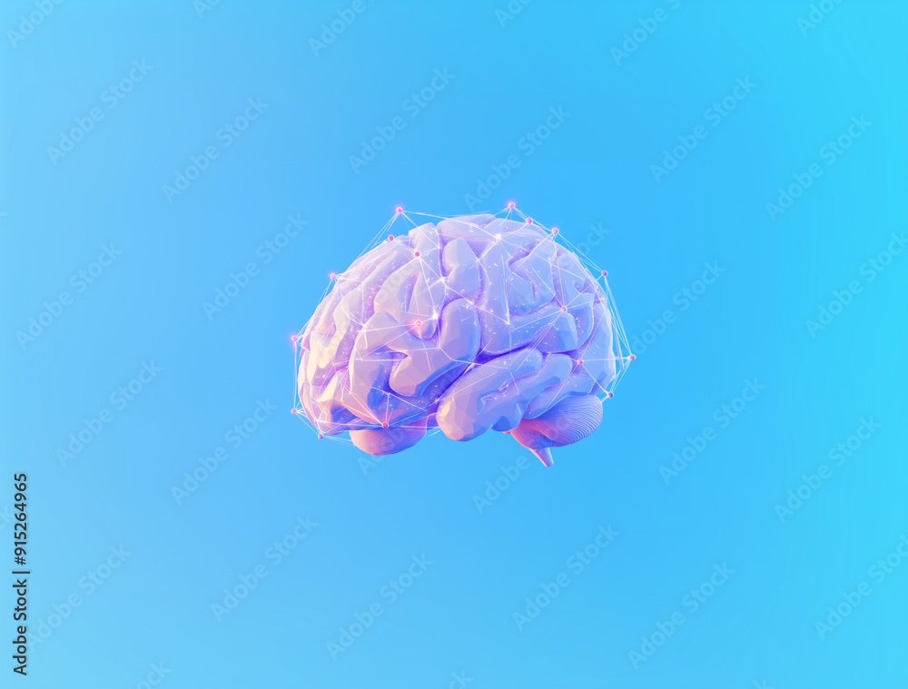 Inspiration Violette : Cerveau Humain Luminescent Inspiration Violette : Cerveau Humain Luminescent