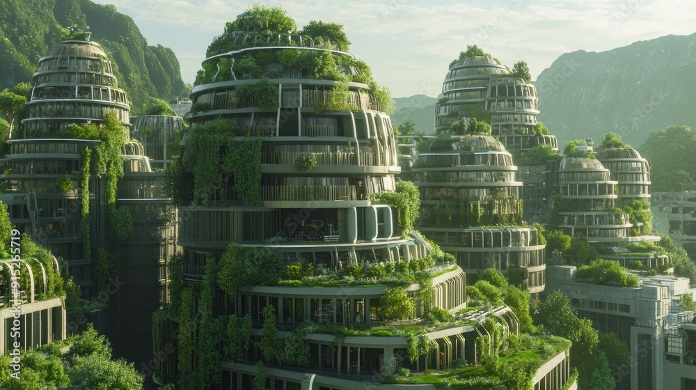 Obraz premium Futuristic Eco-City