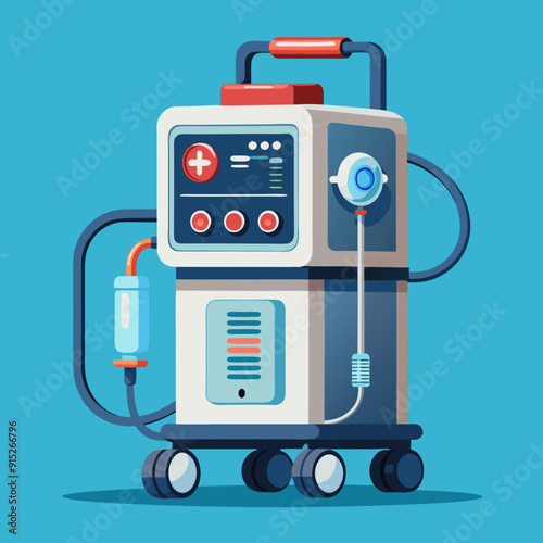 medical Ventilator vector illustration