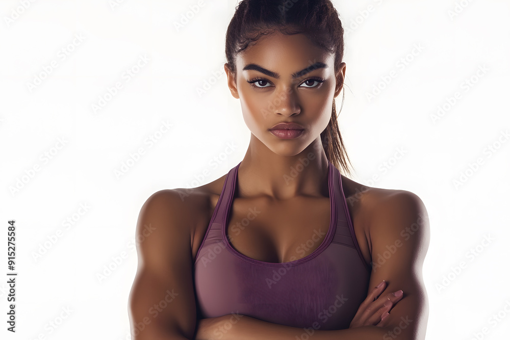 Portrait of Pretty Young Fitness Woman Posing in Sportswear, on a white background Portrait of Pretty Young Fitness Woman Posing in Sportswear, on a white background