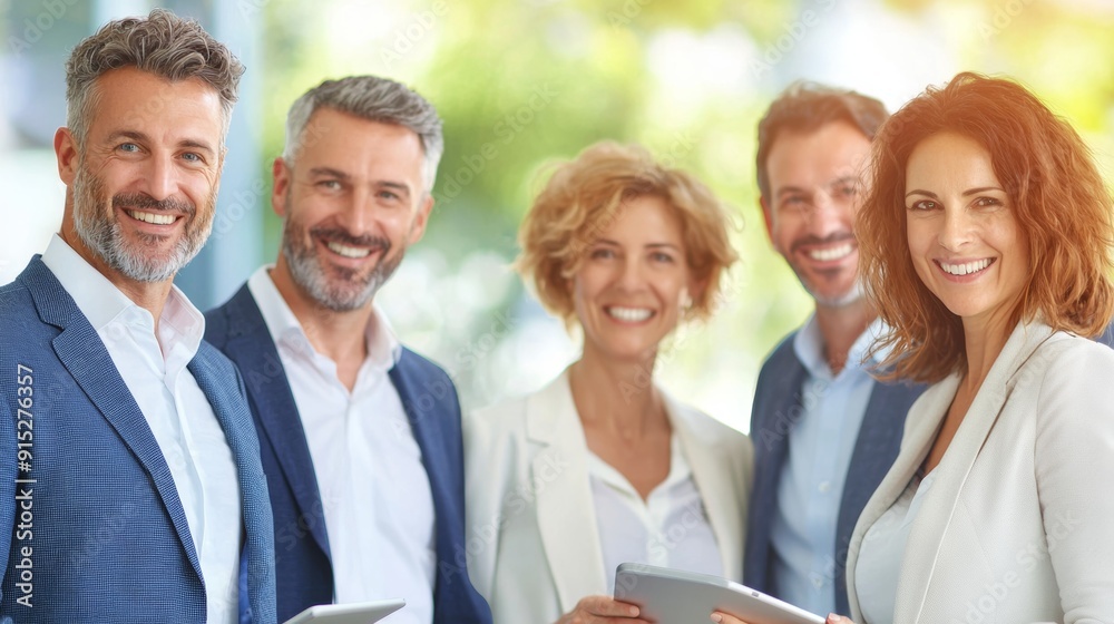 a group of people smiling and looking at the camera a group of people smiling and looking at the camera