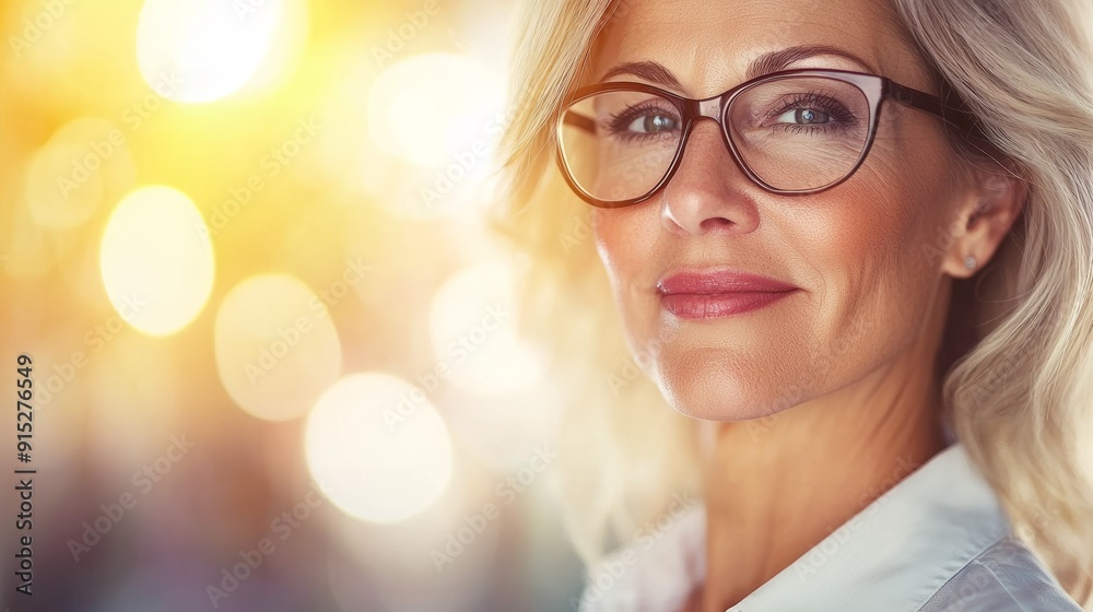 a woman wearing glasses looking at the camera a woman wearing glasses looking at the camera