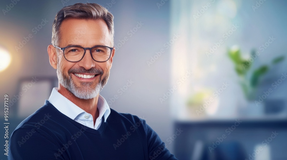 a man with glasses smiling a man with glasses smiling