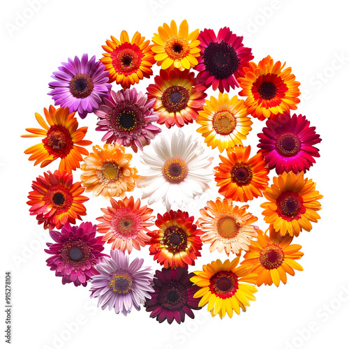 Biedermeier Arrangement: Flowers are arranged in concentric circles or patterns, often using different colors, bouquet flower, photograph