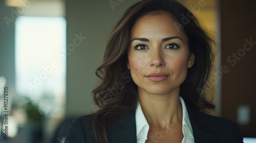 Wallpaper Mural A woman wearing a black jacket over a white shirt, casual outfit for everyday use Torontodigital.ca