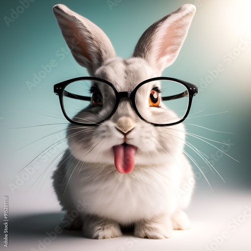 a beautiful rabbit