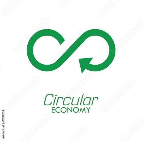 circular economy icon information sign	