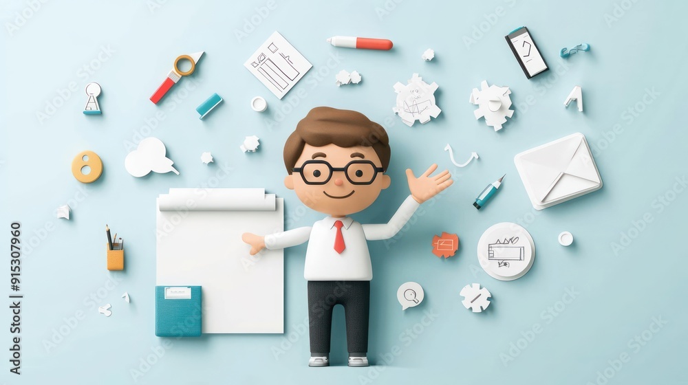 Creative Papercut Teacher Designing Training Modules on Whiteboard | Classroom Instructional Development Concept,Generative Ai Creative Papercut Teacher Designing Training Modules on Whiteboard | Classroom Instructional Development Concept,Generative Ai