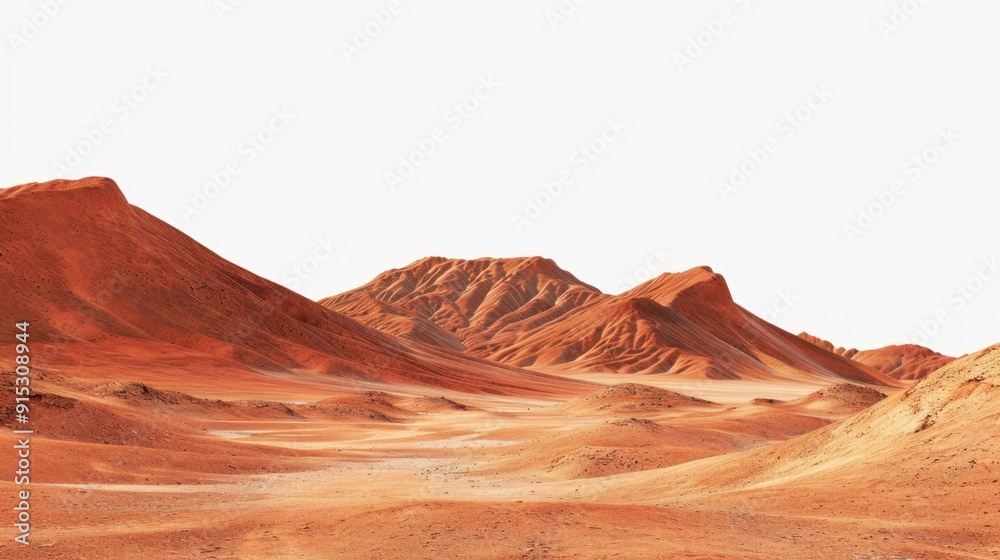 Naklejka premium Vast red desert landscape