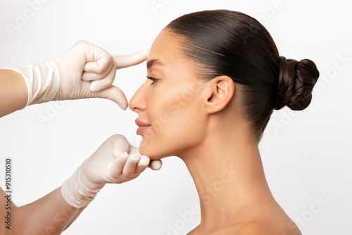 Tableau sur toile Plastic surgery and beauty concept