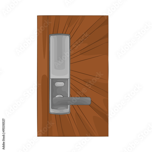 Illustration of door lock 