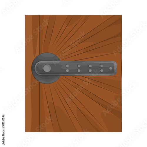 Illustration of smart door lock 