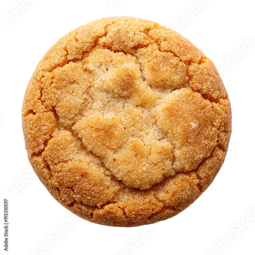 Wallpaper Mural Vegan snickerdoodle cookie top view isolated on transparent background. Torontodigital.ca