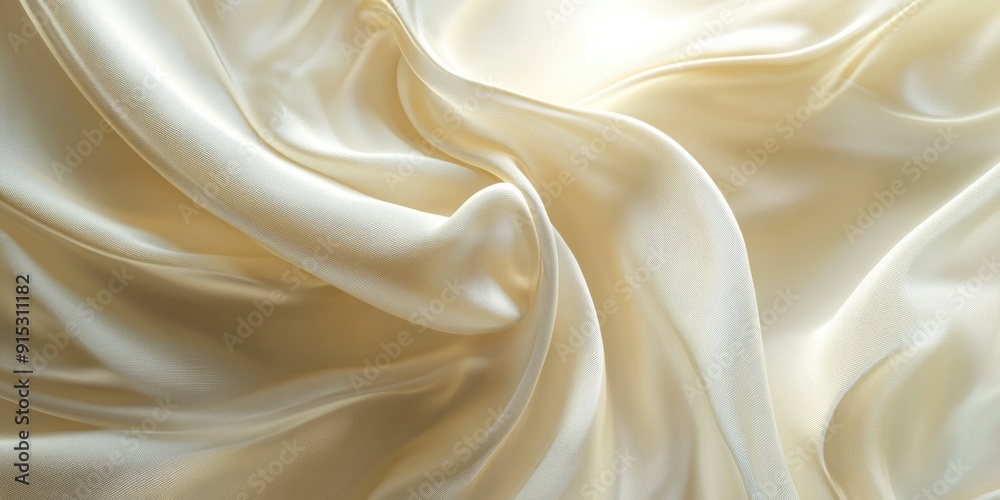 Obraz premium White Fabric Close Up
