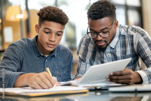 Young Adult Listening to Financial Advisor Explain Bonds for Investing Education