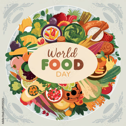 World food day design for social media and other food design