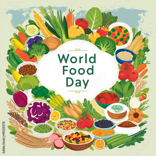 World food day design for social media and other food design