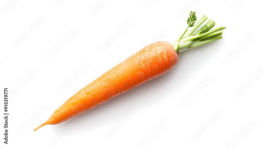 Single Carrot on White Background Single Carrot on White Background