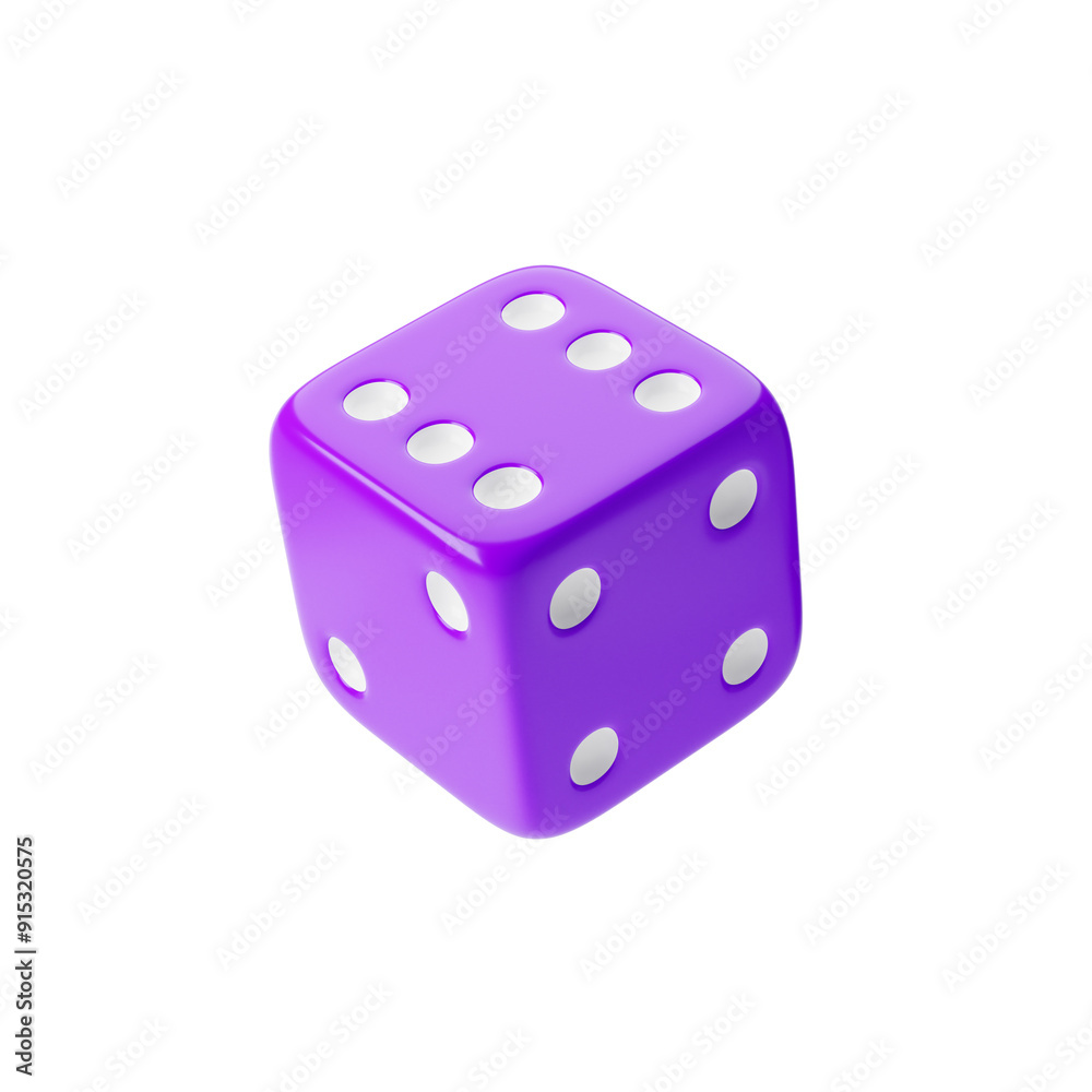 Dice icon isolated over transparent background, png. 3d rendering. Dice icon isolated over transparent background, png. 3d rendering.