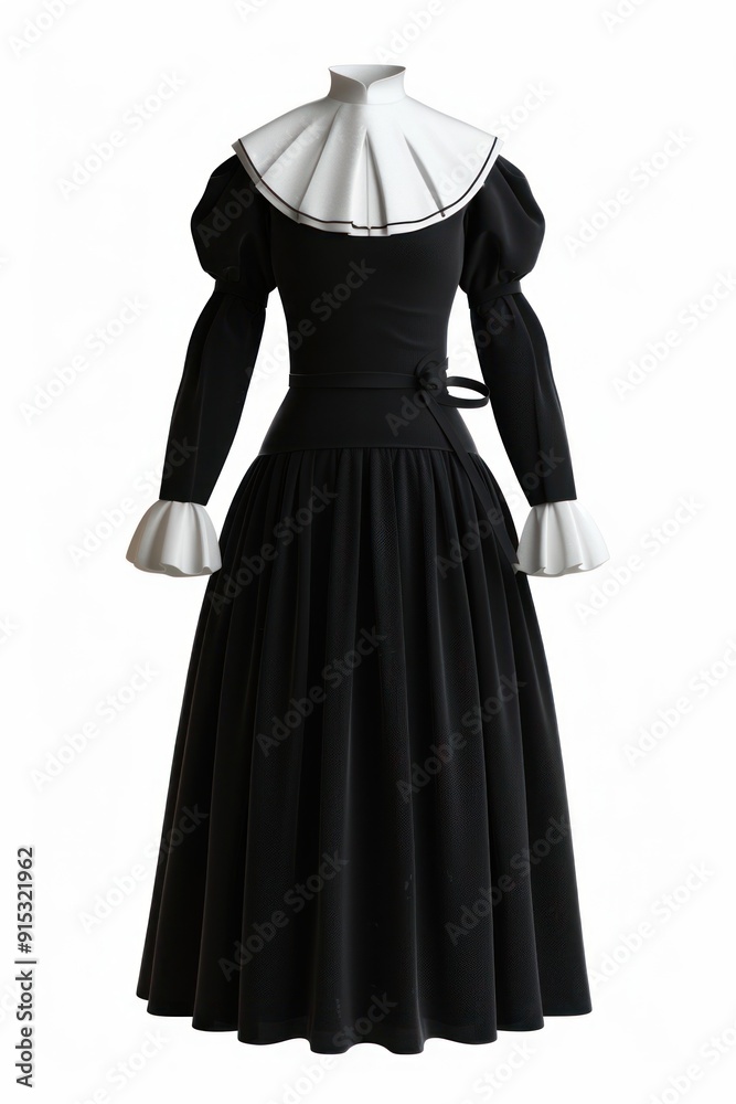 Classic black and white dress Classic black and white dress