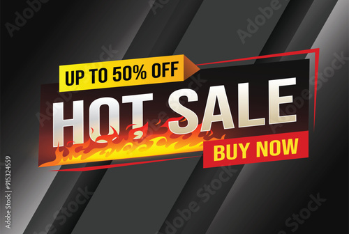 Hot sale buy now super sale poster banner graphic design icon logo sign symbol social media website coupon

