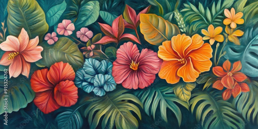 Bunch of Flowers and Leaves Bunch of Flowers and Leaves