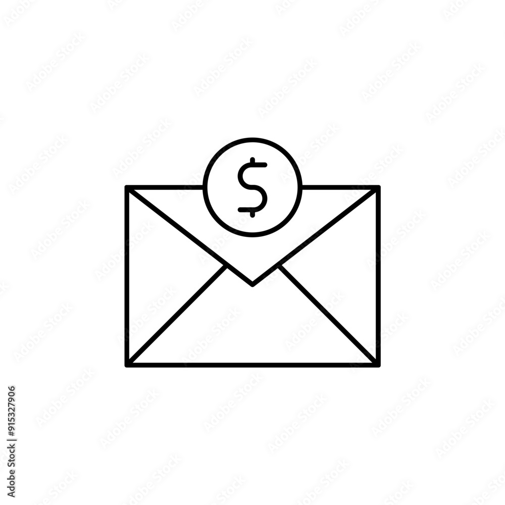 Money Transfer Icon, Financial Transaction Symbol, Email Payment, Salary Notification, Banking Envelope, Digital Money, Online Payment, Secure Transaction, Business Finance Money Transfer Icon, Financial Transaction Symbol, Email Payment, Salary Notification, Banking Envelope, Digital Money, Online Payment, Secure Transaction, Business Finance