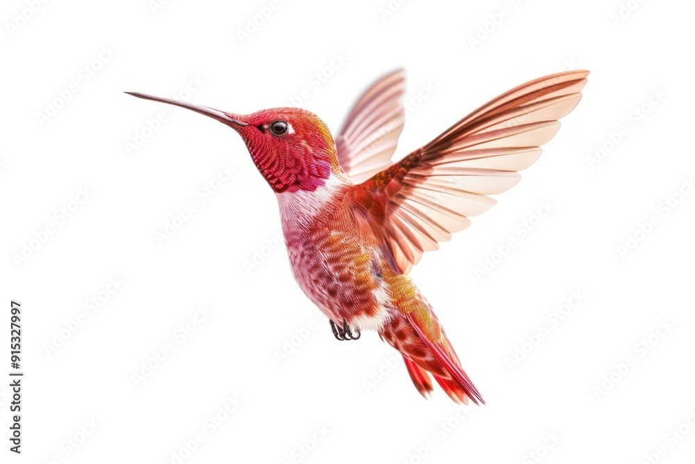 Obraz premium Colorful hummingbird in flight
