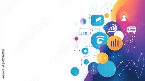 Smart Technology: Vector Background for PowerPoint