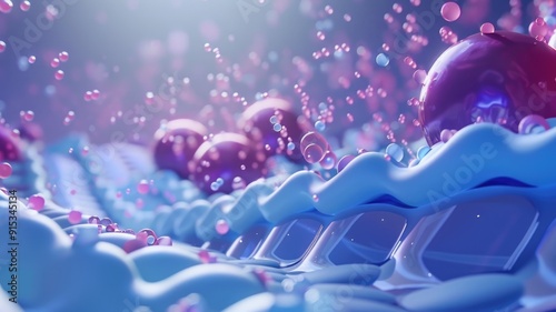 An animated journey through a lipid bilayer, demonstrating membrane fluidity and transport mechanisms