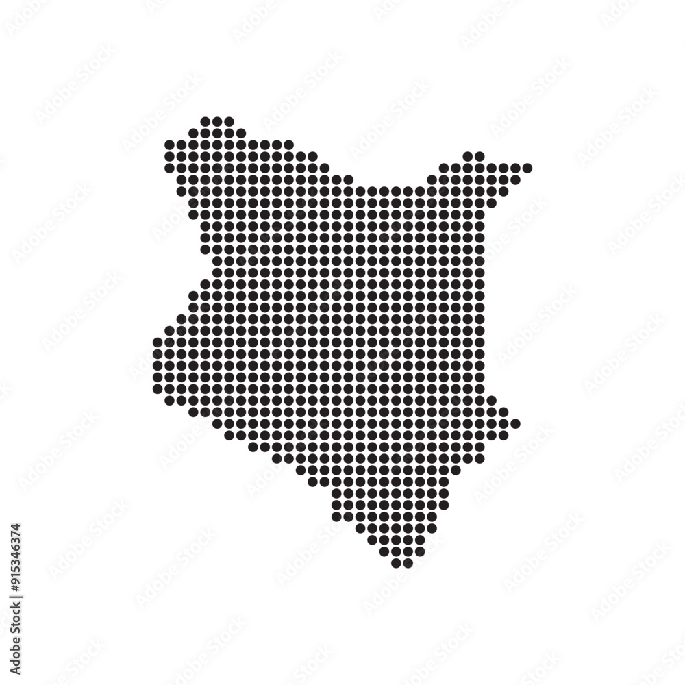 Fototapeta premium Kenya map icon
