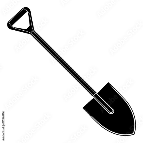 Shovel isolated on a white background